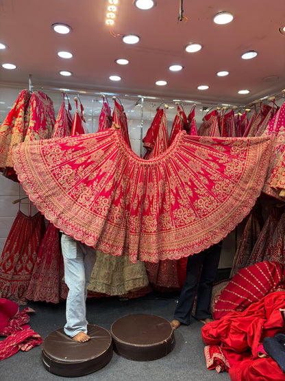 Rani Pink Designer Bridal Lehenga