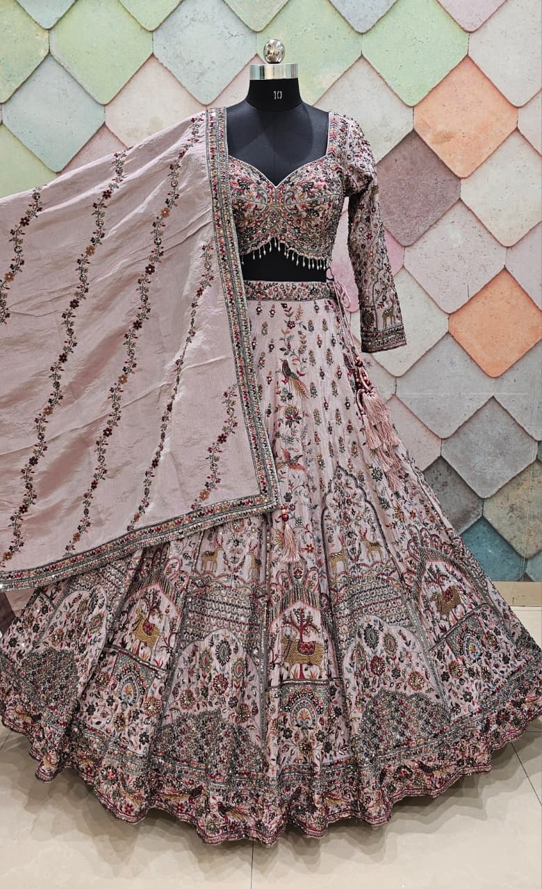 Golden Crop Top Lehenga