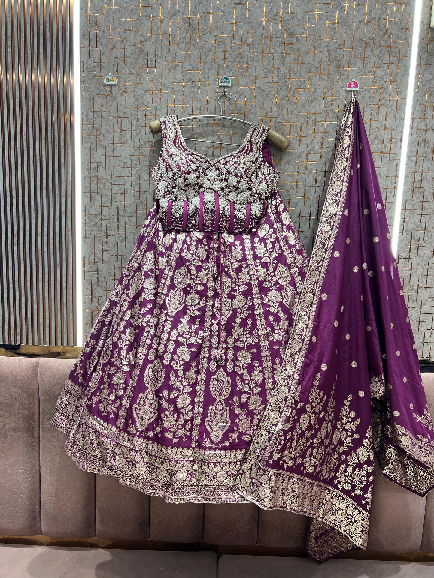 pink crop top Lehenga