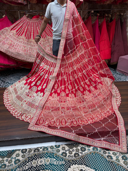 Rani pink Bridal Lehenga
