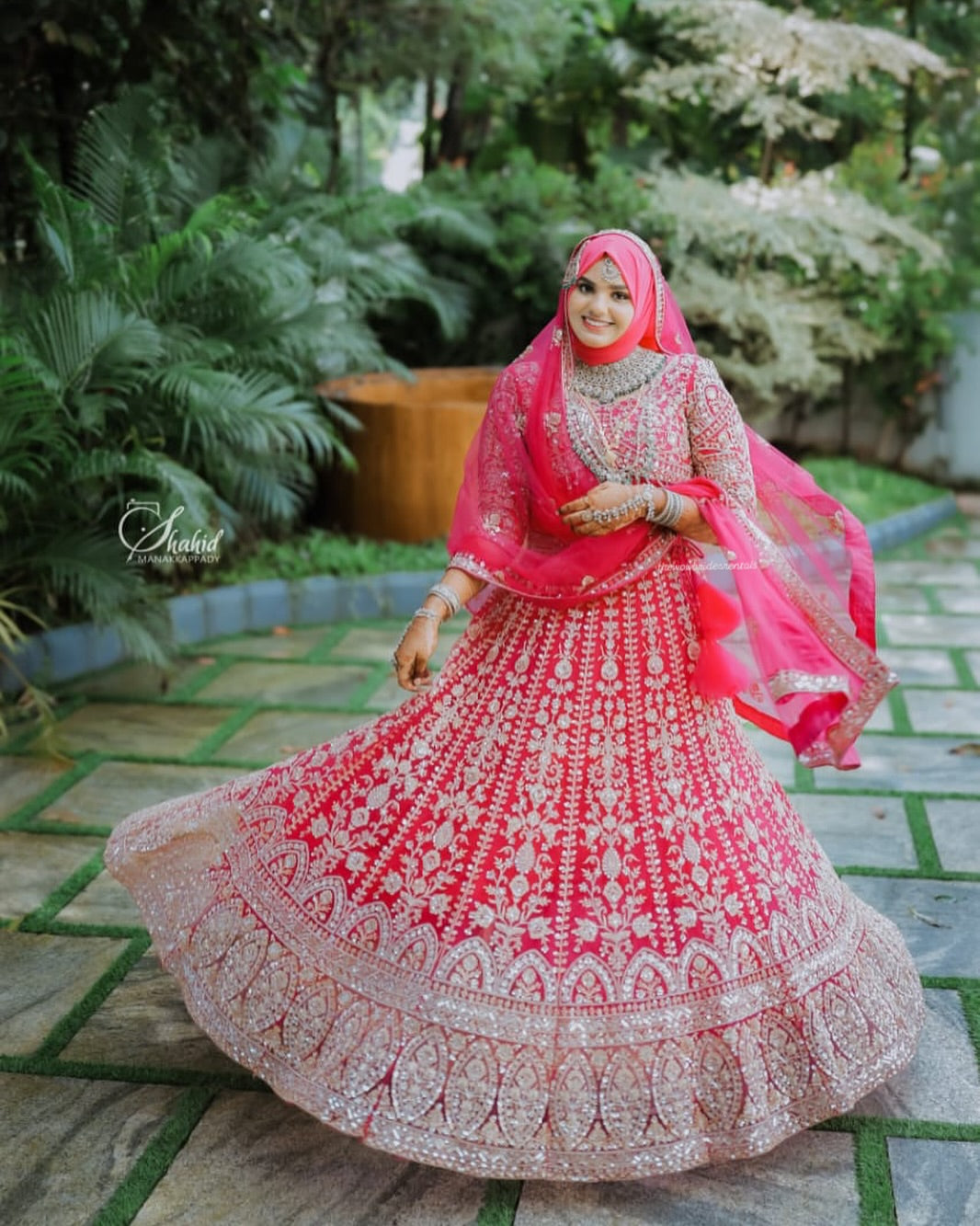 Tremendous light peach Crop top Lehenga Happy Customer