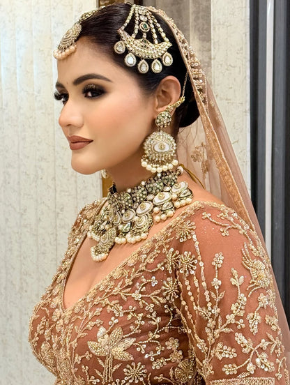 Designer Red crop top Lehenga Happy Customer