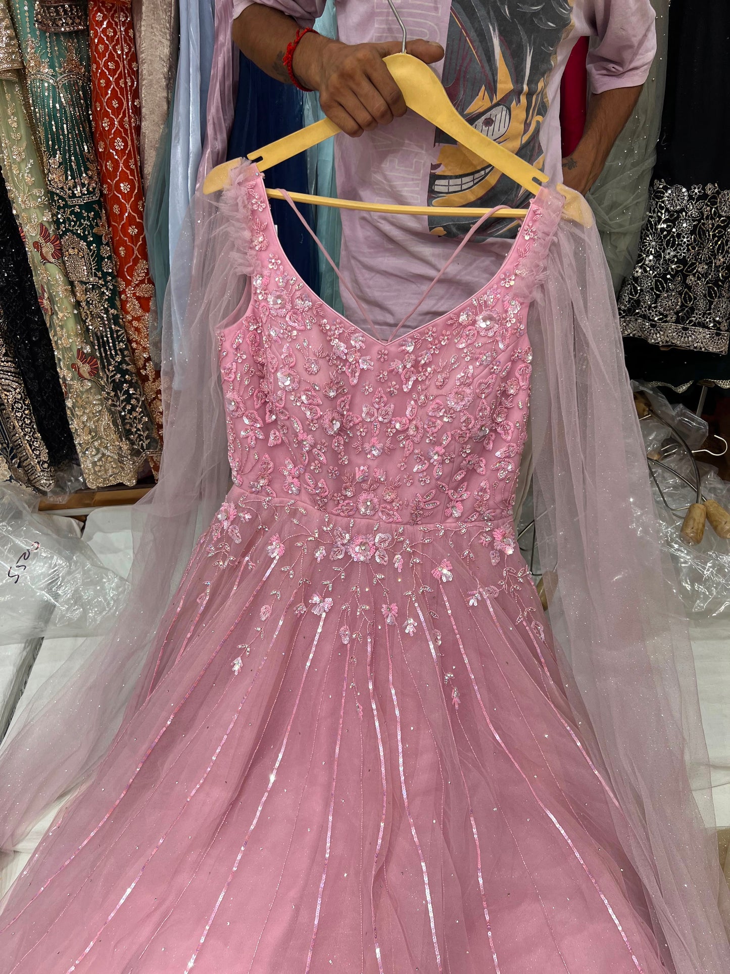 Baby Pink Designer Gown
