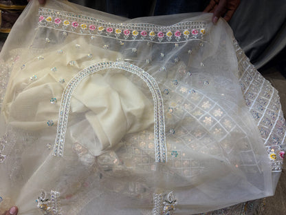 Pretty Cream White Lehenga