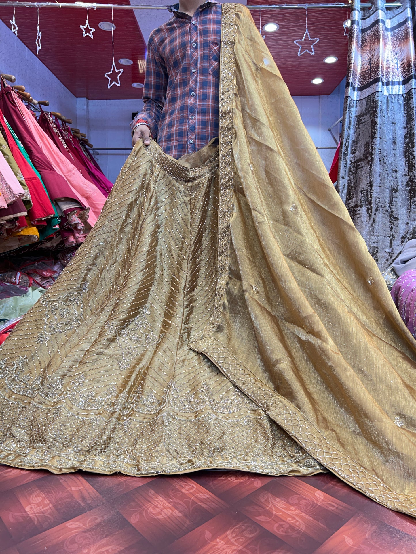 Glamorous golden lehenga