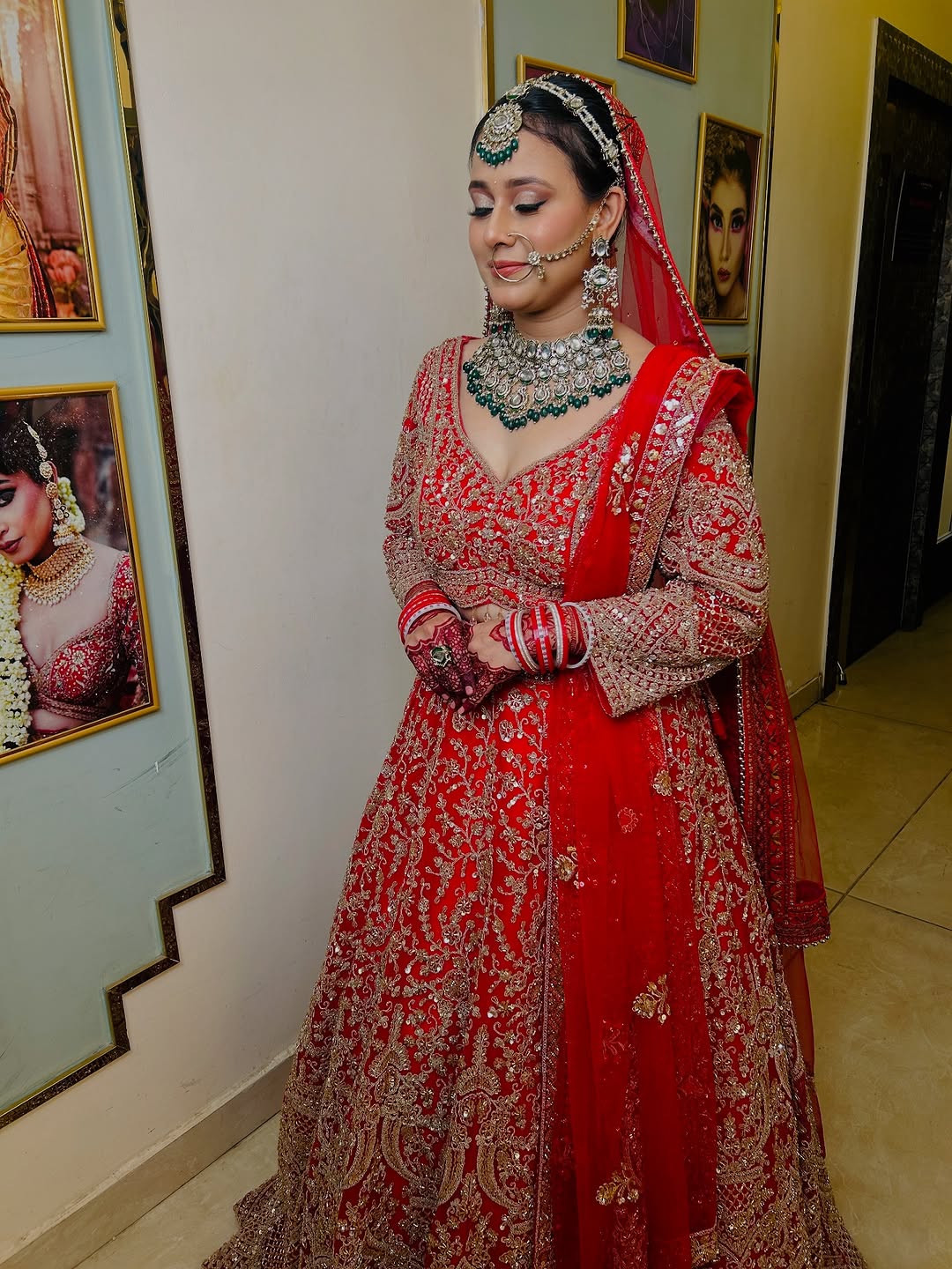 Fantastic Maroon red crop top Lehenga Happy Customer