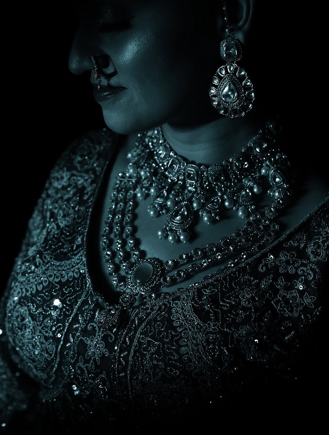 Something different Light pink peacock crop top Lehenga Happy Customer