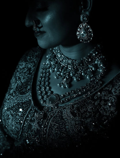 Something different Light pink peacock crop top Lehenga Happy Customer