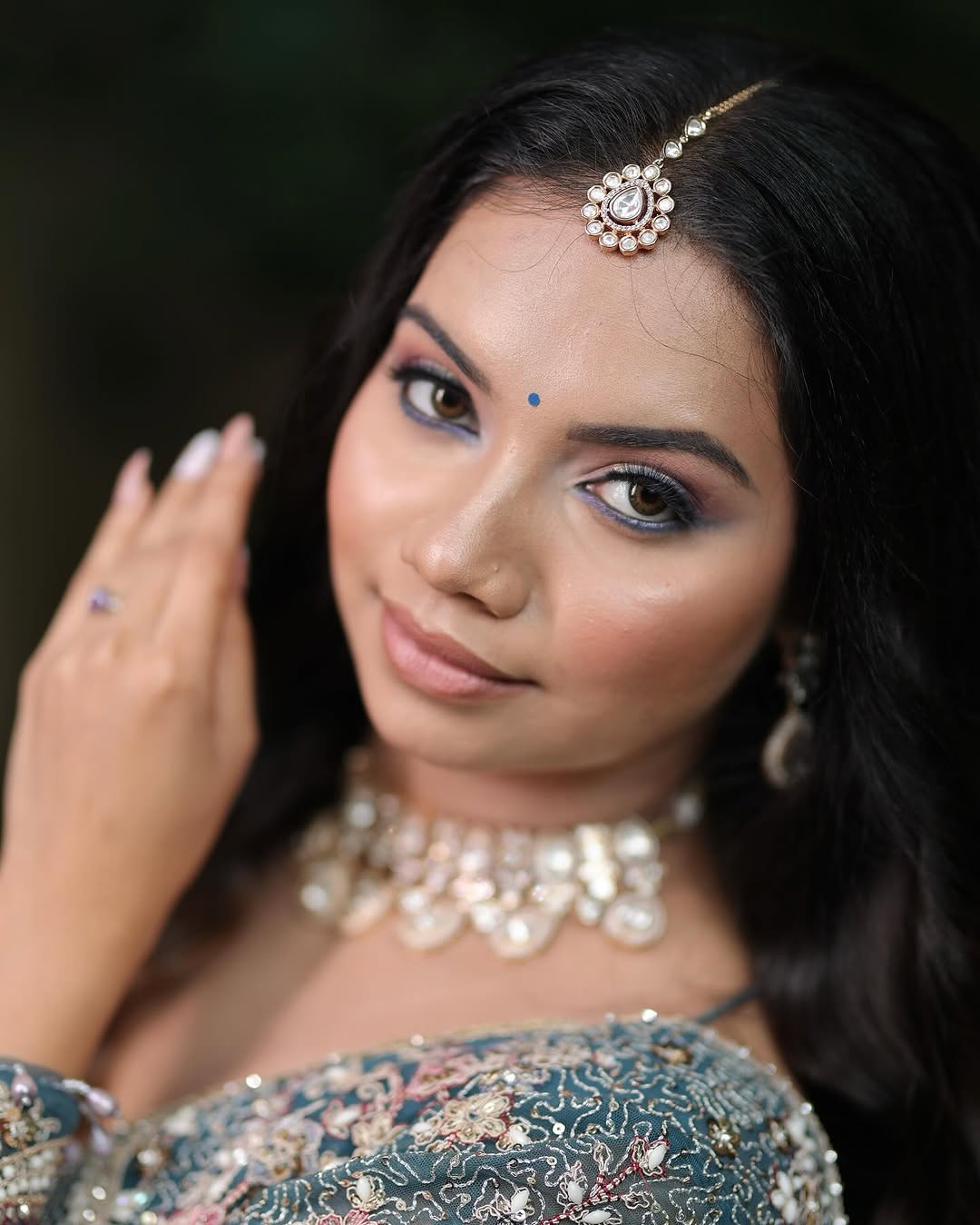 Attractive pista green peacock crop top Lehenga Happy Customer