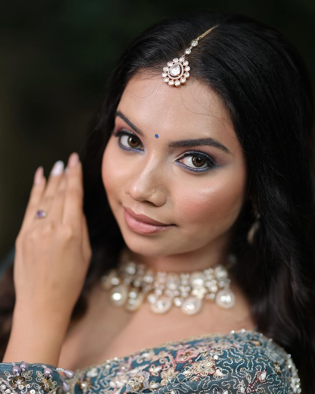 Attractive pista green peacock crop top Lehenga Happy Customer