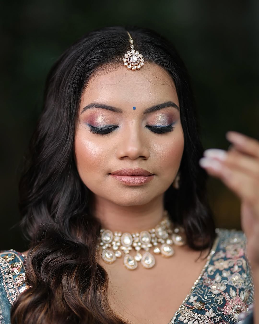 Attractive pista green peacock crop top Lehenga Happy Customer