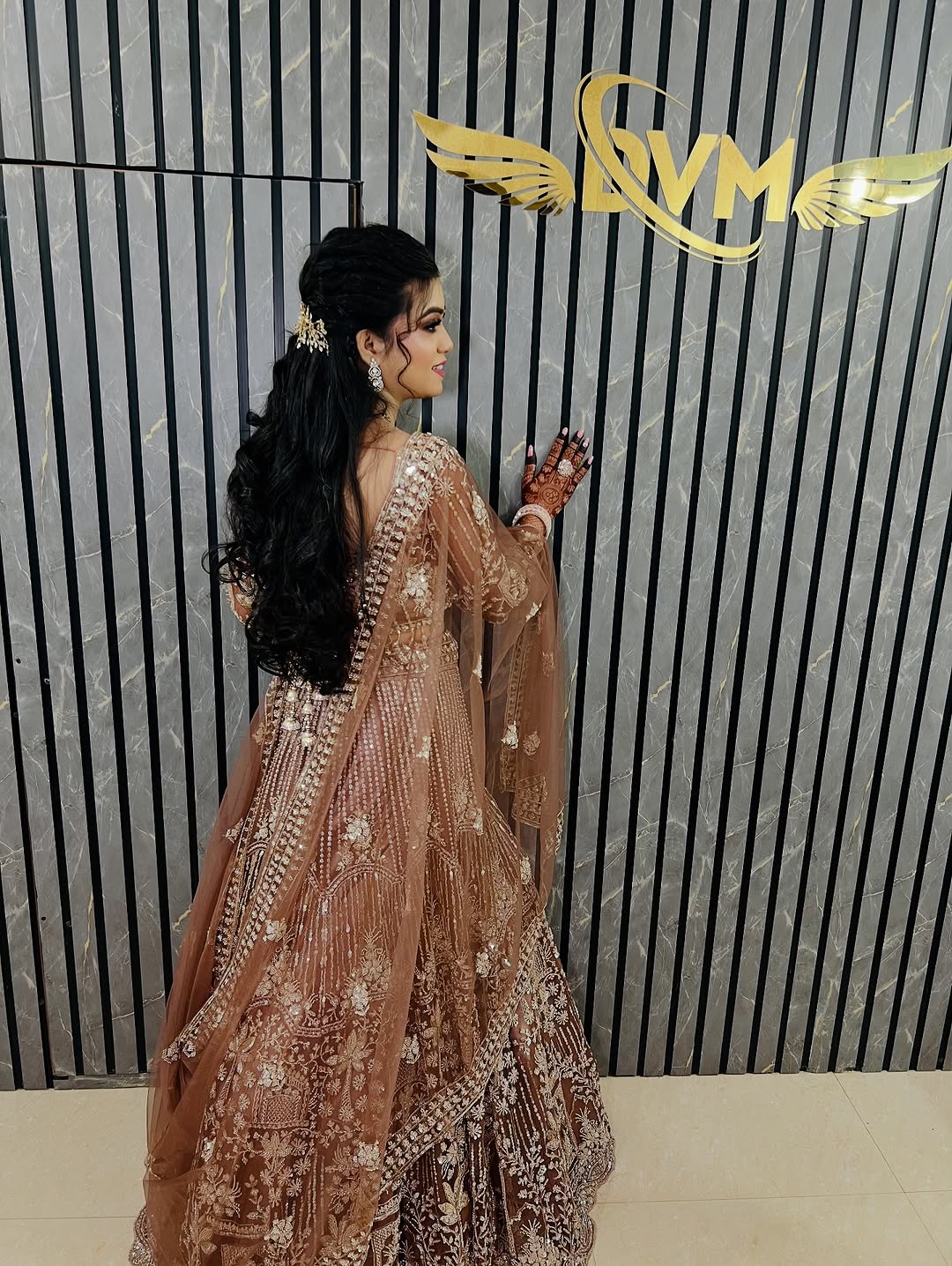 Designer Red crop top Lehenga Happy Customer