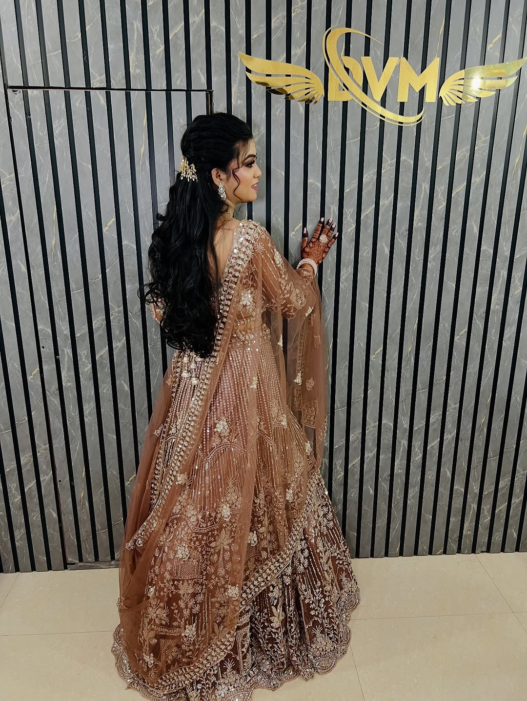 Designer Red crop top Lehenga Happy Customer