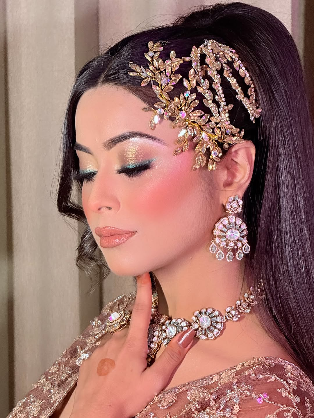 Designer Red crop top Lehenga Happy Customer