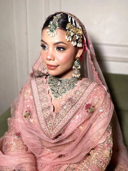 Designer Red crop top Lehenga Happy Customer