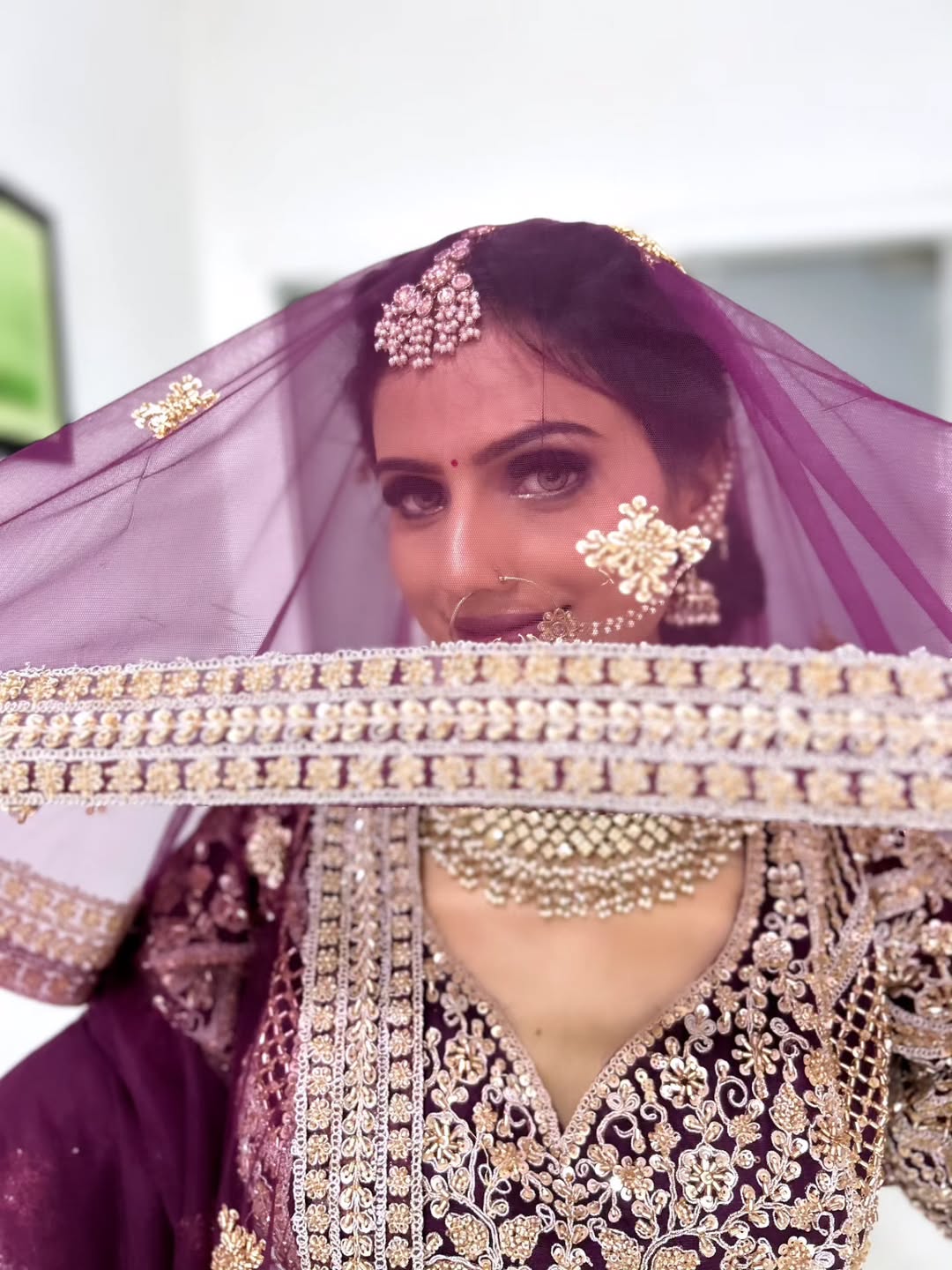 Fantastic Maroon red crop top Lehenga Happy Customer