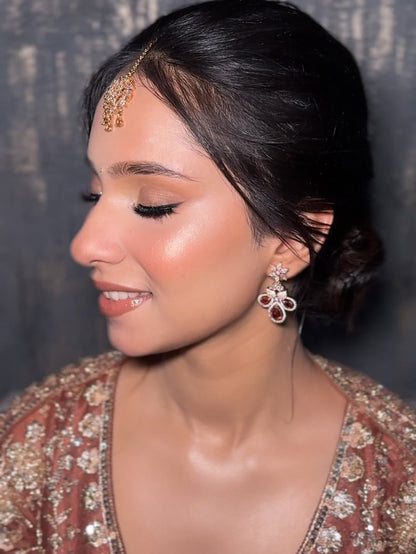 Pretty Purple Floral Lehenga Happy Customer