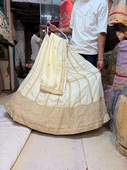 White Designer Lehenga