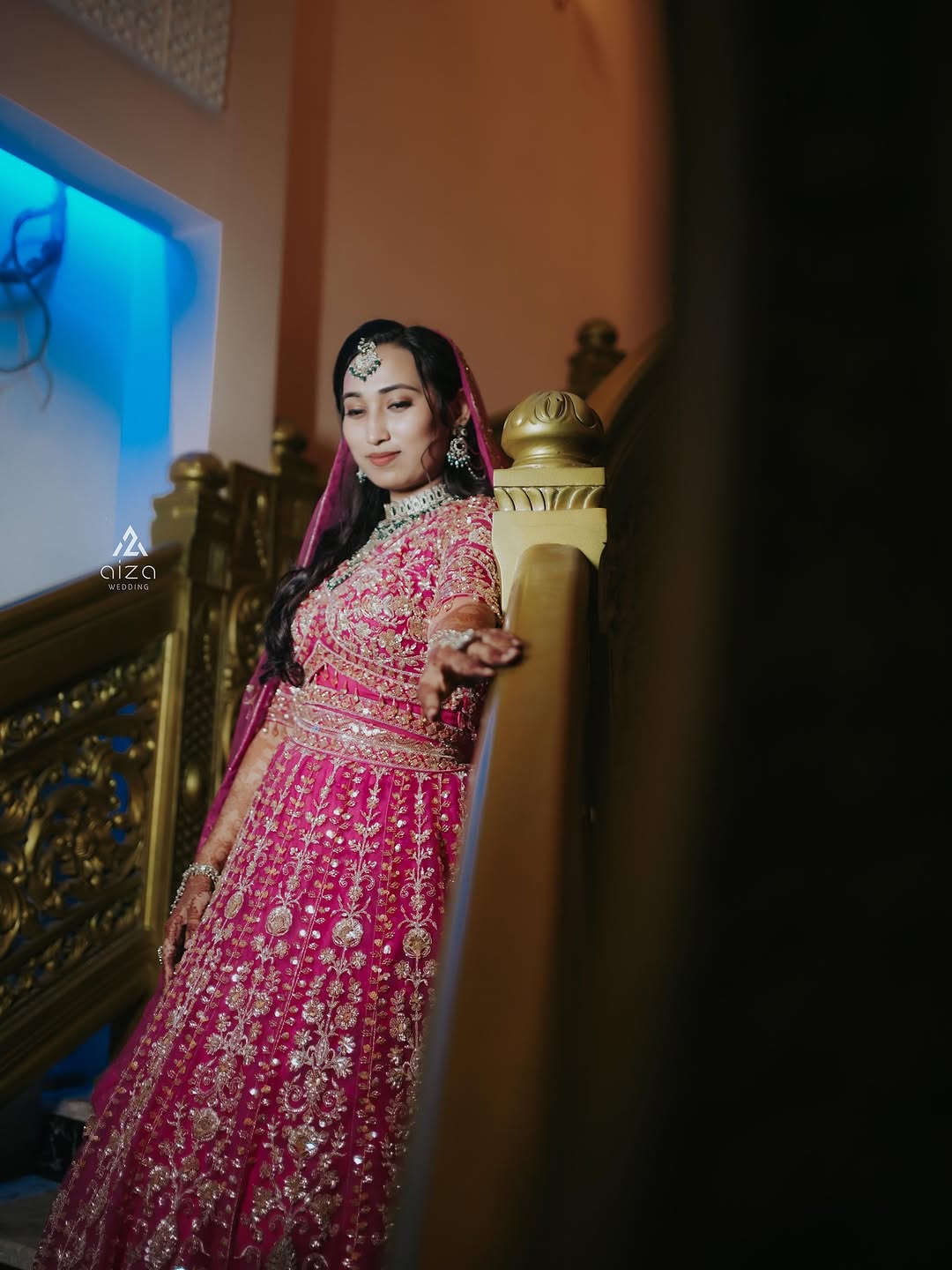 Eye catching Sky blue Crop top Lehenga Happy Customer