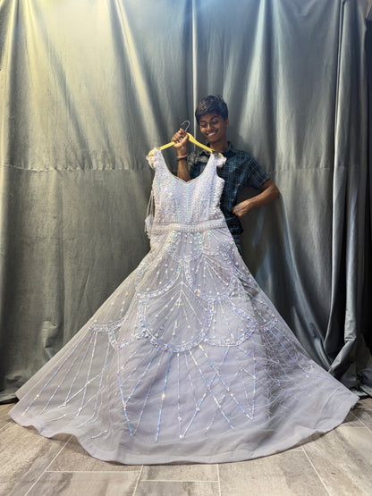 Gorgeous baby pink lavender lilac gown