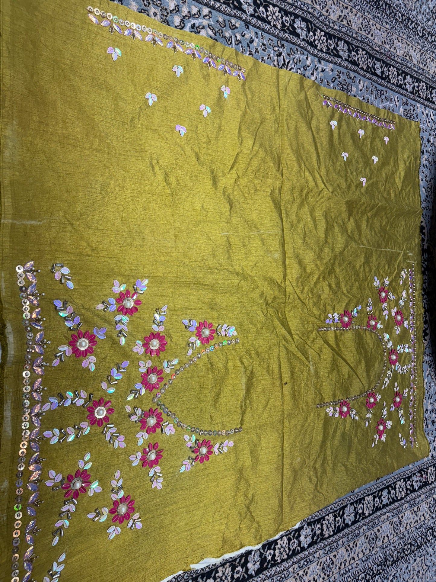 Designer yellow Haldi mehendi Lehenga