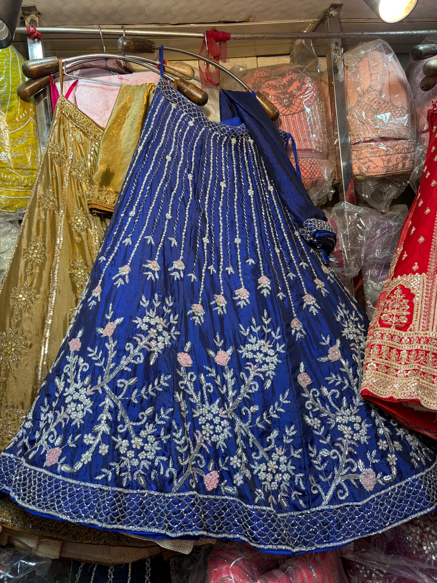 Navy Blue Designer Lehenga