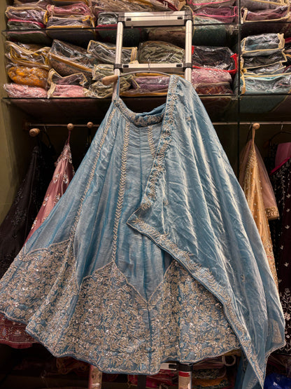Pretty Sky blue Lehenga