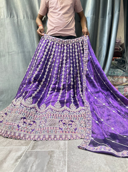 Gorgeous purple lehenga