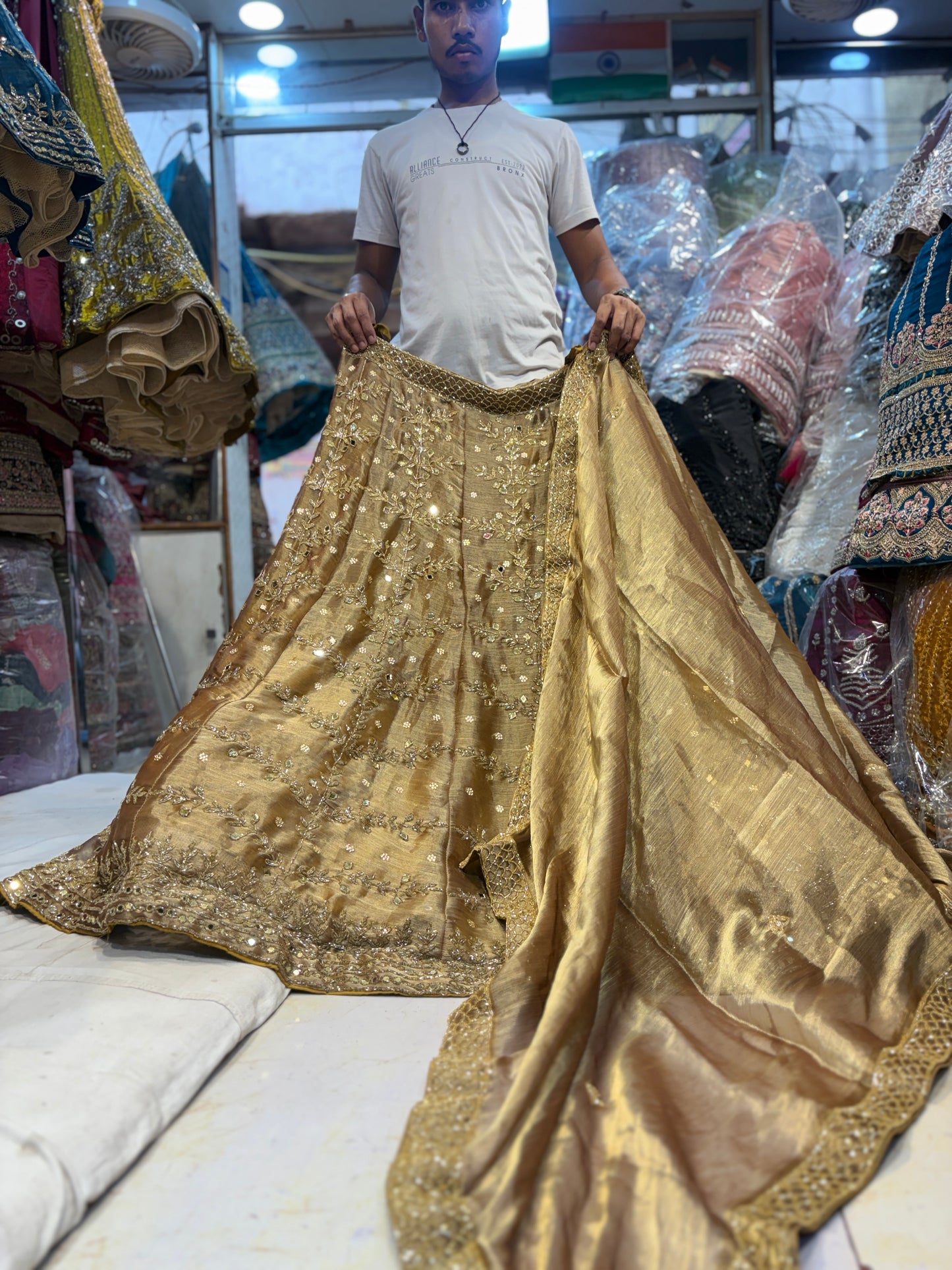 Pretty golden Lehenga