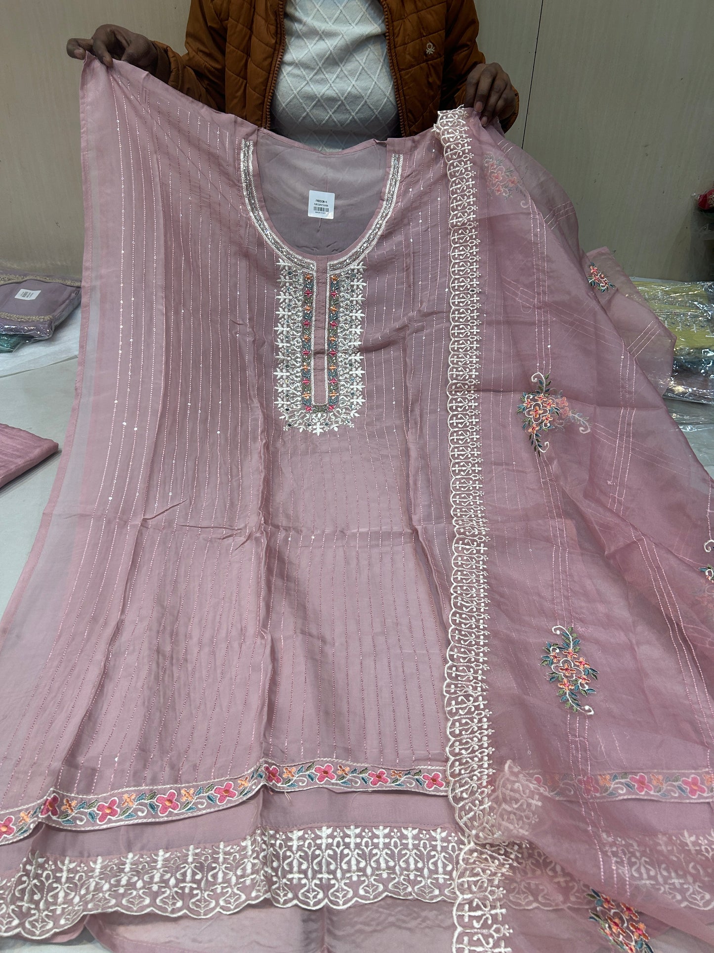 Pink Fancy women Unstitched Suit
