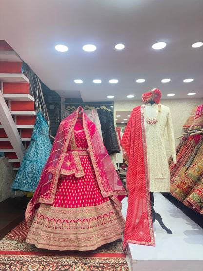 Good looking bridal Lehenga sherwani combo