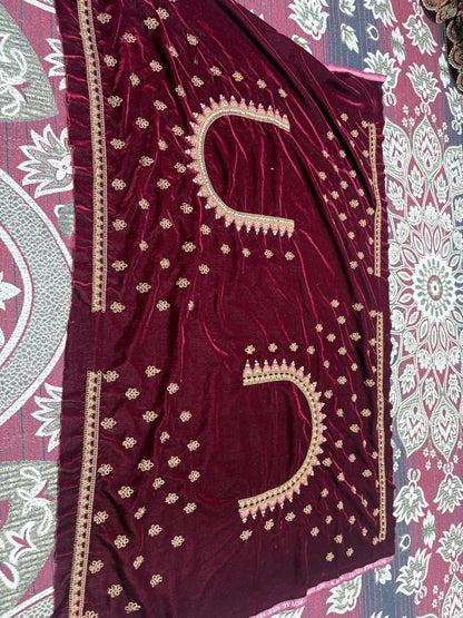 Elegant maroon ball bridal Lehenga