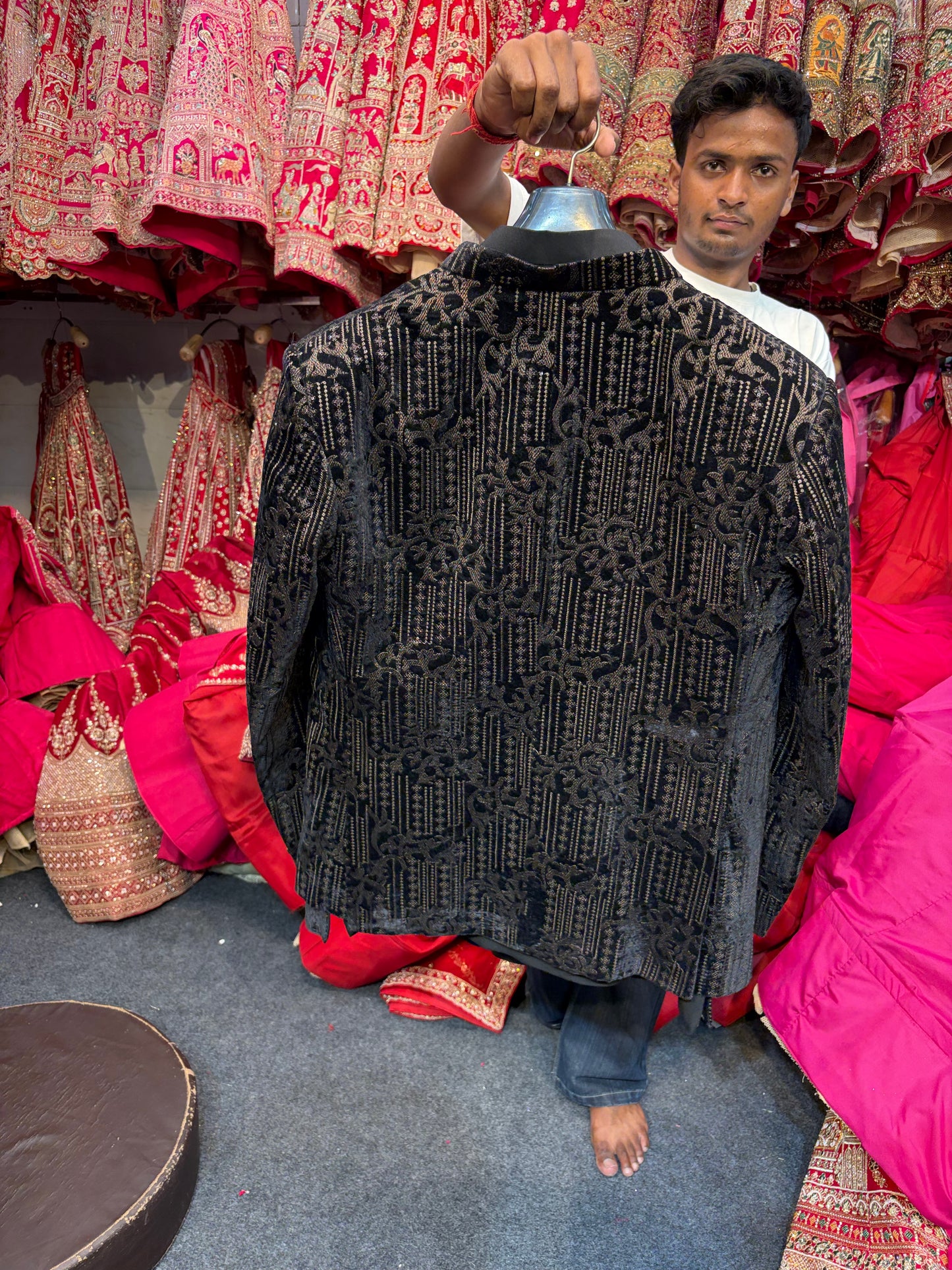 Black Mens Wear Indo Western Dress