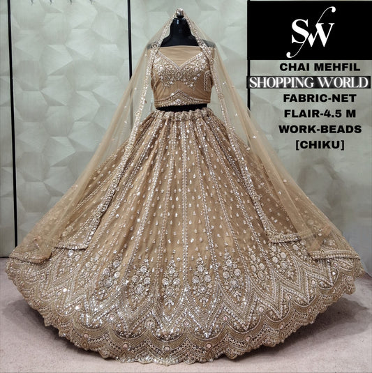 Chiku Golden Net Lehenga