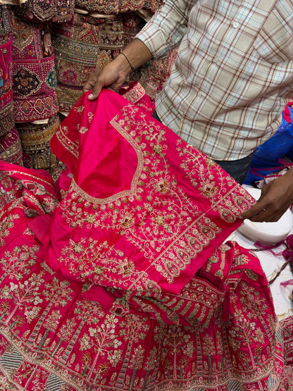 Rani Pink bridal Lehenga