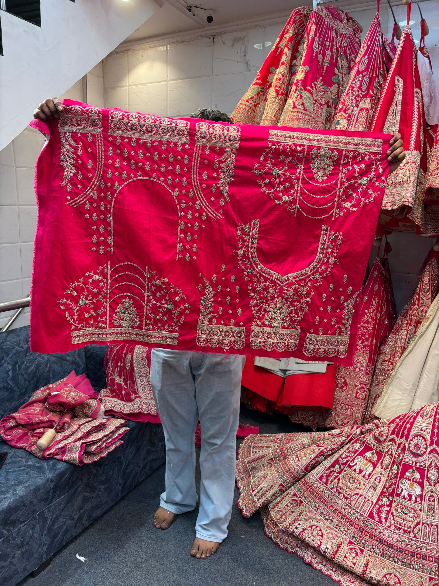 Rani Pink Designer Bridal Lehenga