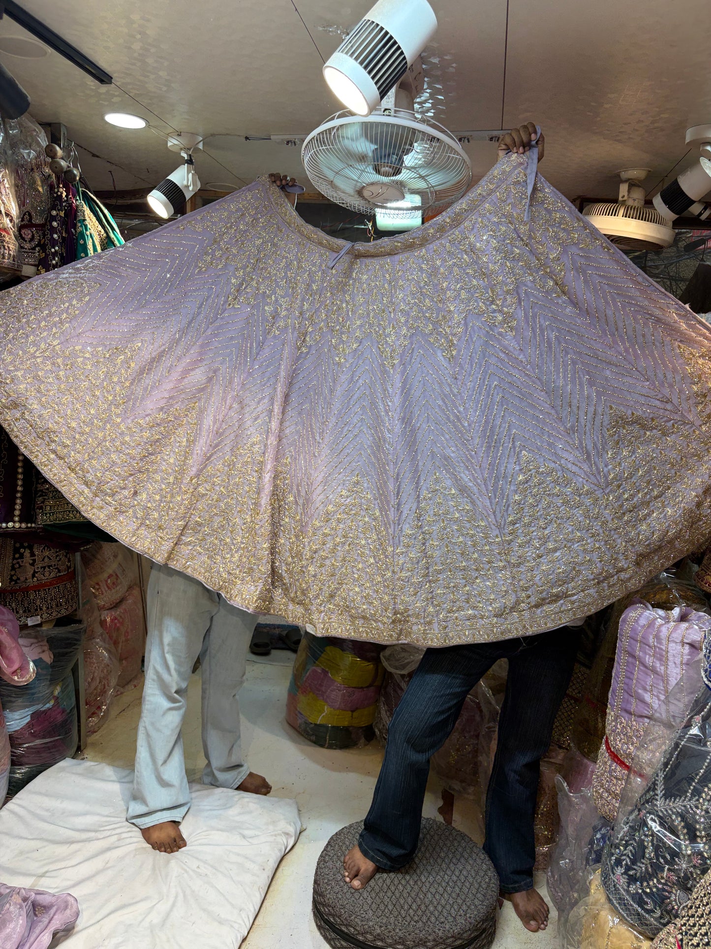Lavender Designer Lehenga