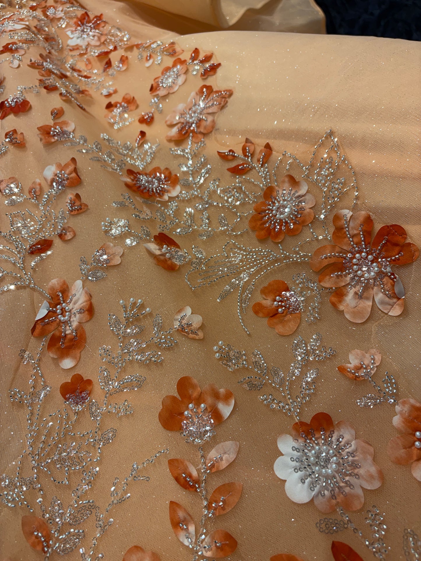 Stunning peach gown big flair