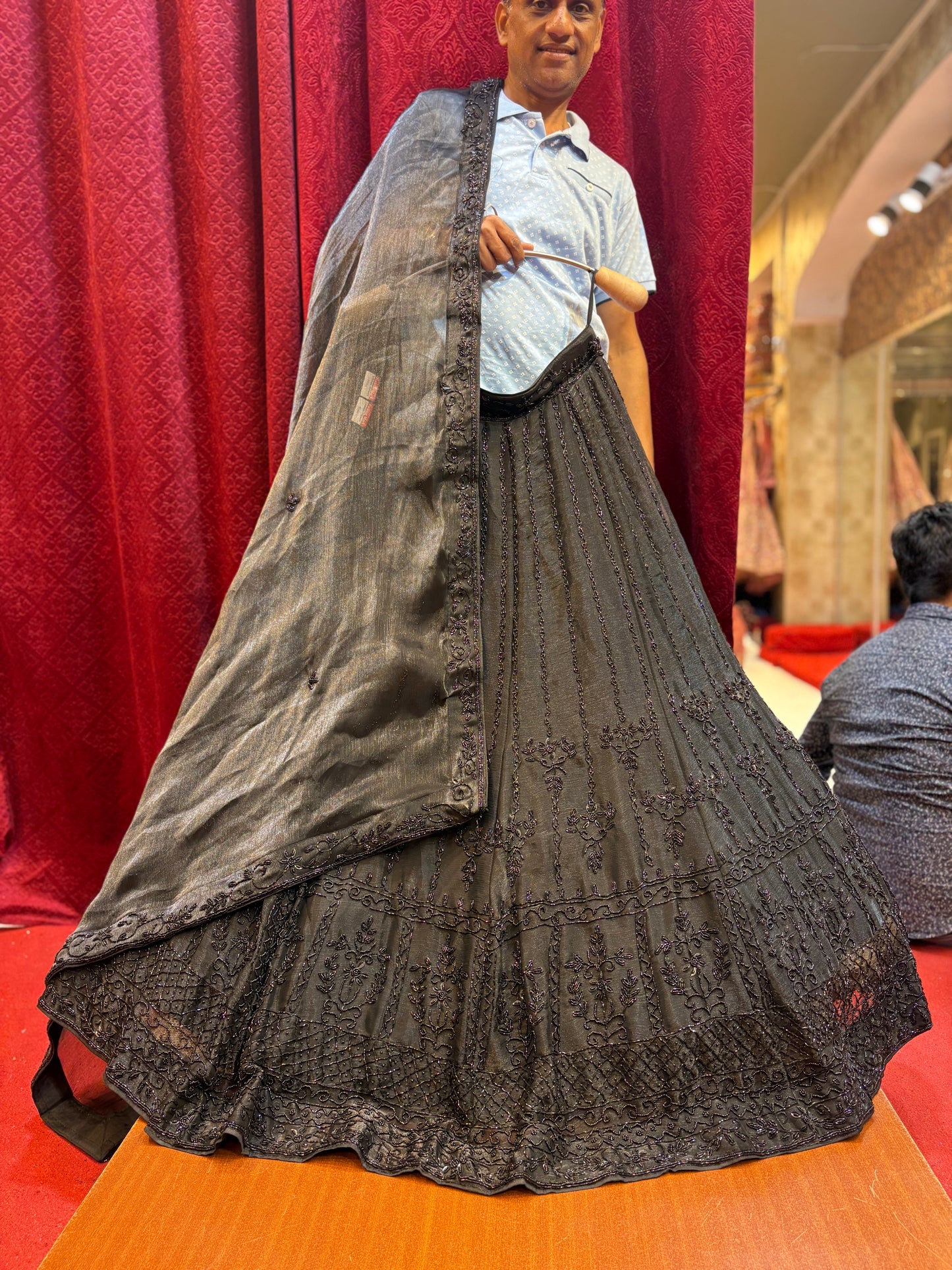 Lovely Z Black handwork Lehenga