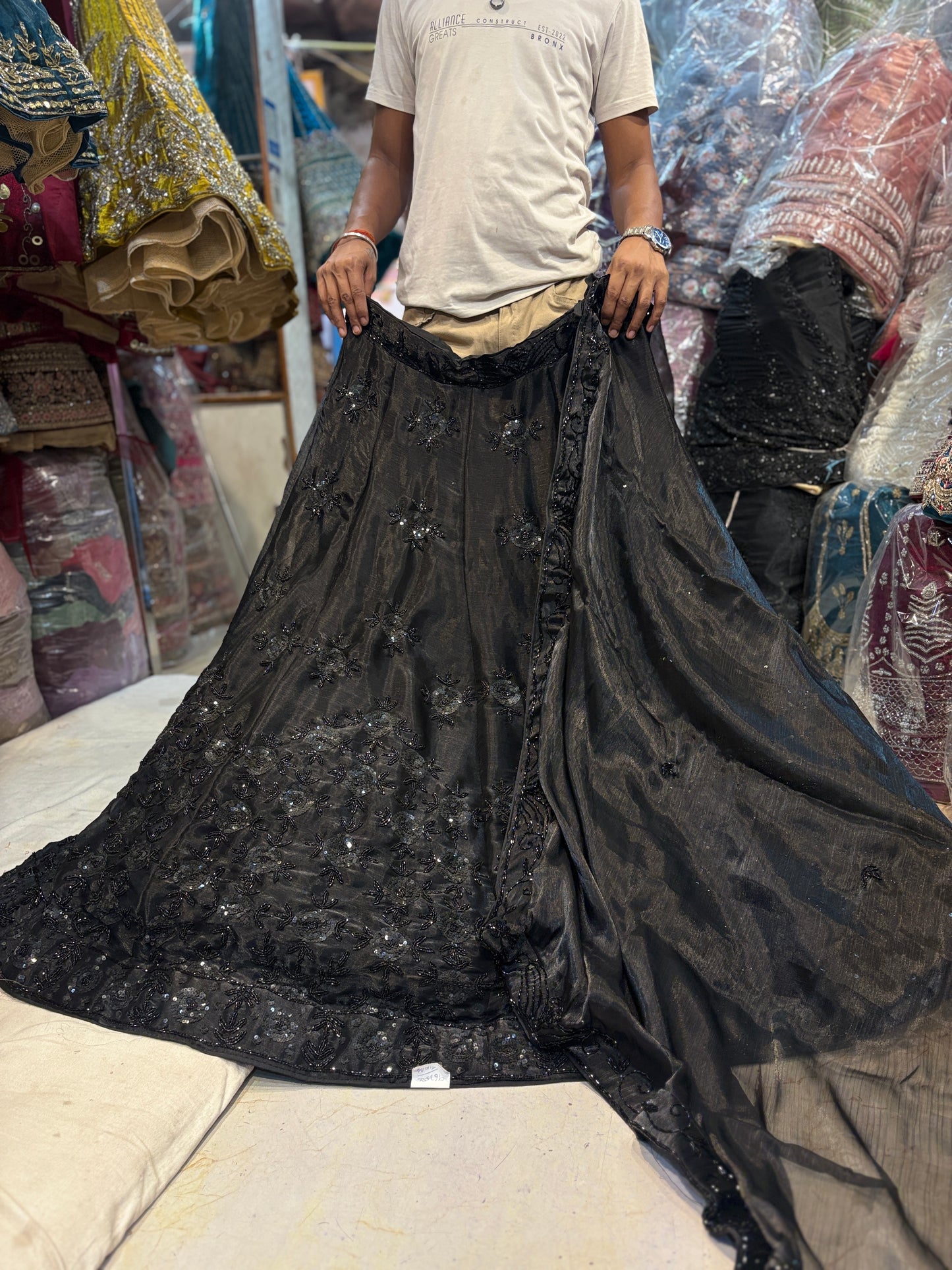 Designer Z black Lehenga