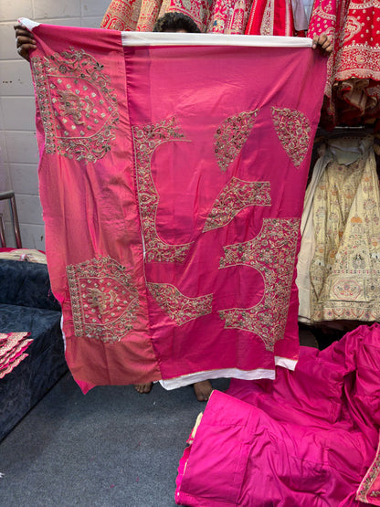 Rani Pink Designer Bridal Lehenga