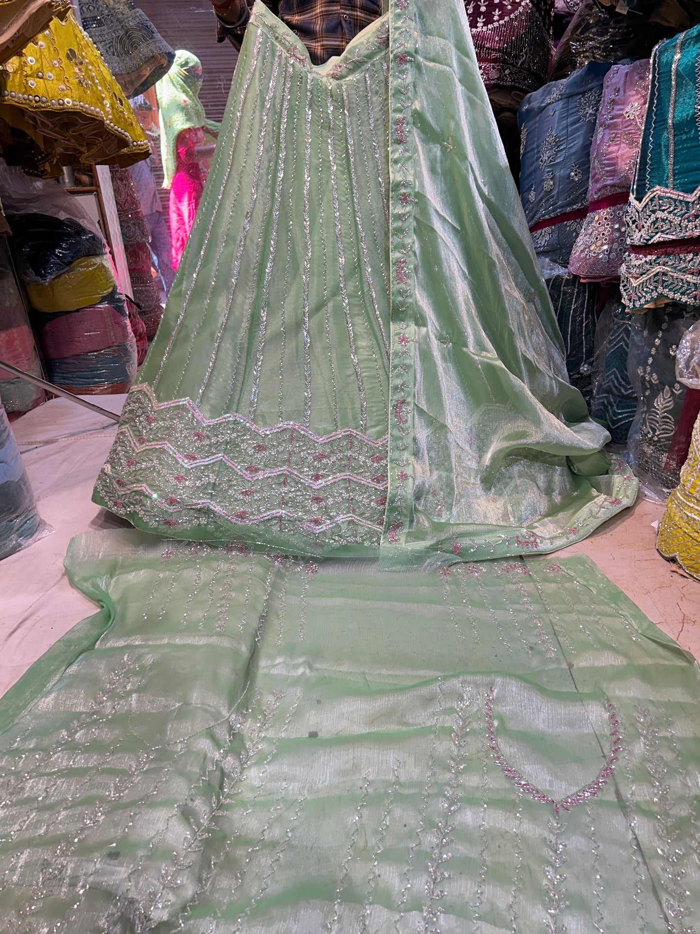 Fabulous green lehenga