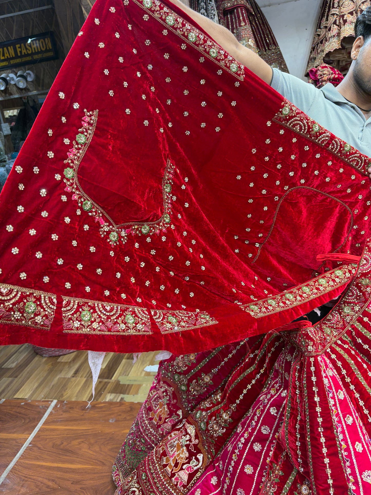 Multikali Heavy Ball Bridal Lehenga
