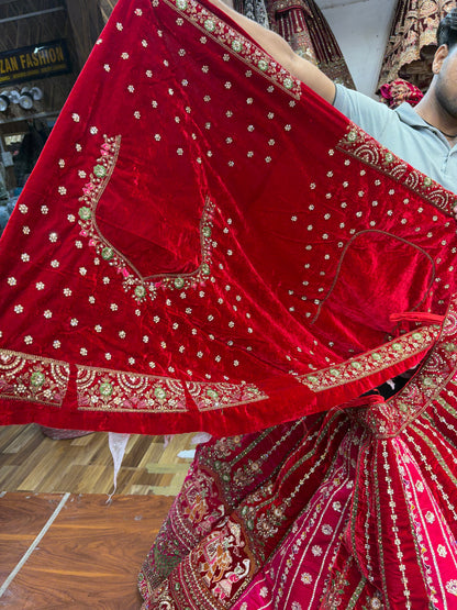 Multikali Heavy Ball Bridal Lehenga