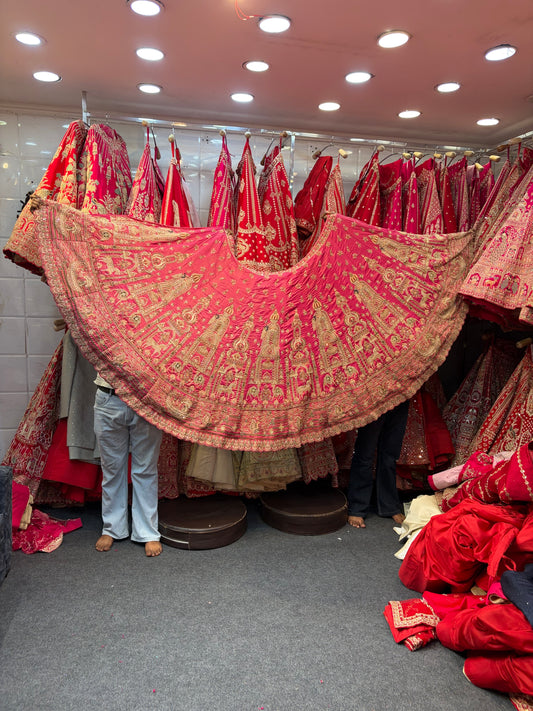 Rani Pink Designer Bridal Lehenga