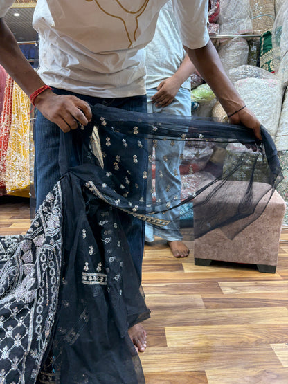 Black Designer Lehenga