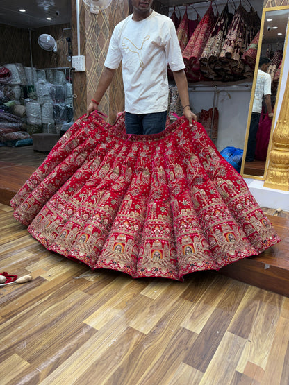 Rani Pink Peacock Ball Designer Lehenga