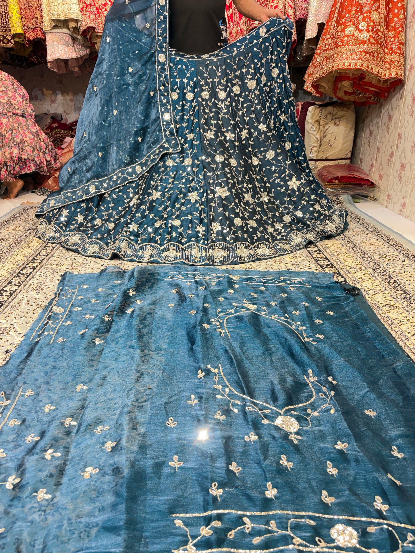 Attractive Blue Lehenga