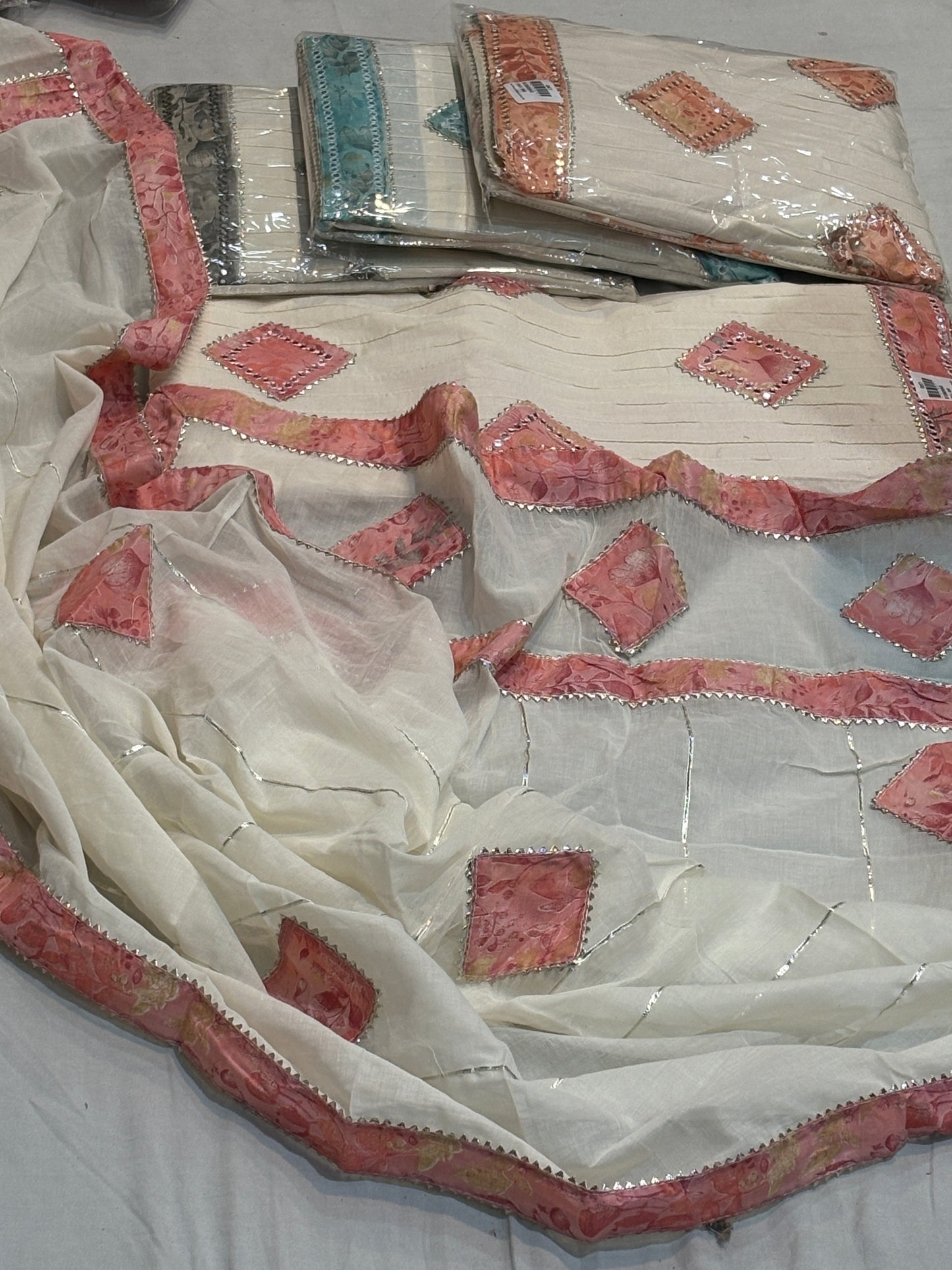 White Fancy Salwar suit (free size)