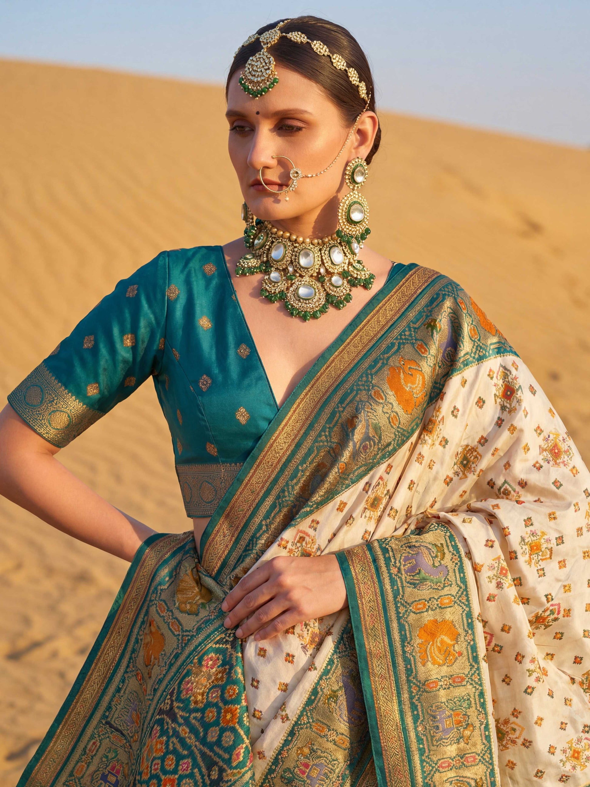 Wine Morpinch Viscose Patola With Position Print Saree 6255 - Shopping World